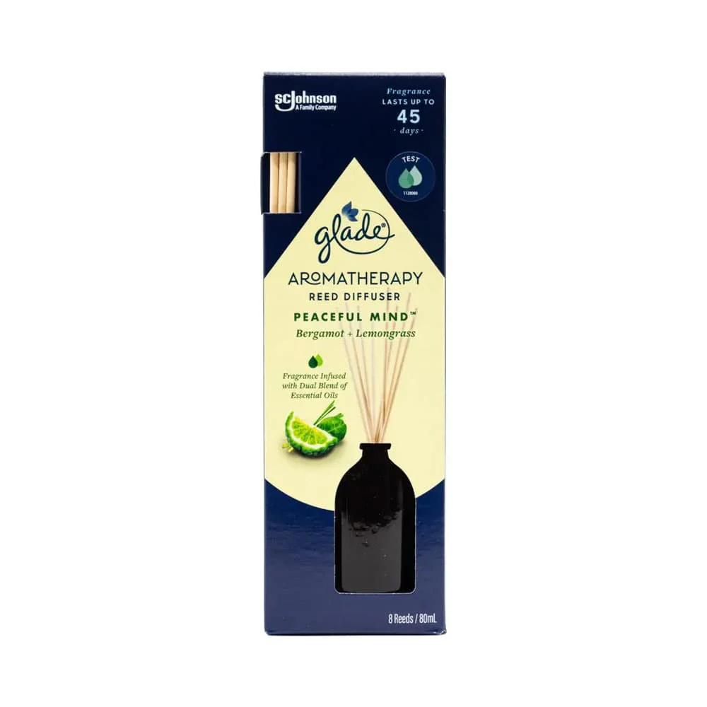 Glade Aromatherapy Reed Diffuser Peaceful Mind Bergamot + Lemongrass