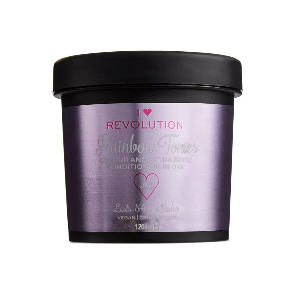 I Heart Revolution Rainbow Tones Colour & Extra Body Conditioning In One Lilac Dreams 120ml 1 I Heart Revolution Rainbow Tones Colour & Extra Body Conditioning In One Lilac Dreams 120ml