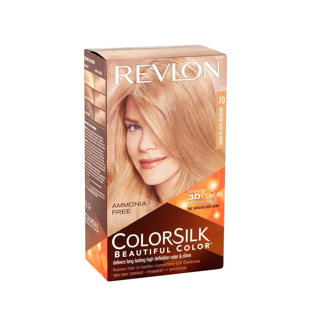 Revlon Colorsilk Permanent Hair Color 70 Medium Ash Blonde