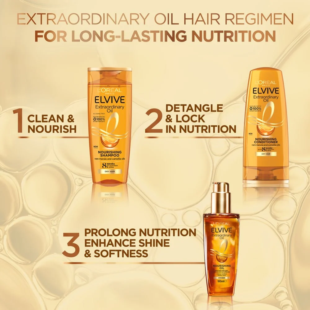3x L'Oreal Elvive Extraordinary Oil Coconut Conditioner 300ml 4 3x L'Oreal Elvive Extraordinary Oil Coconut Conditioner 300ml