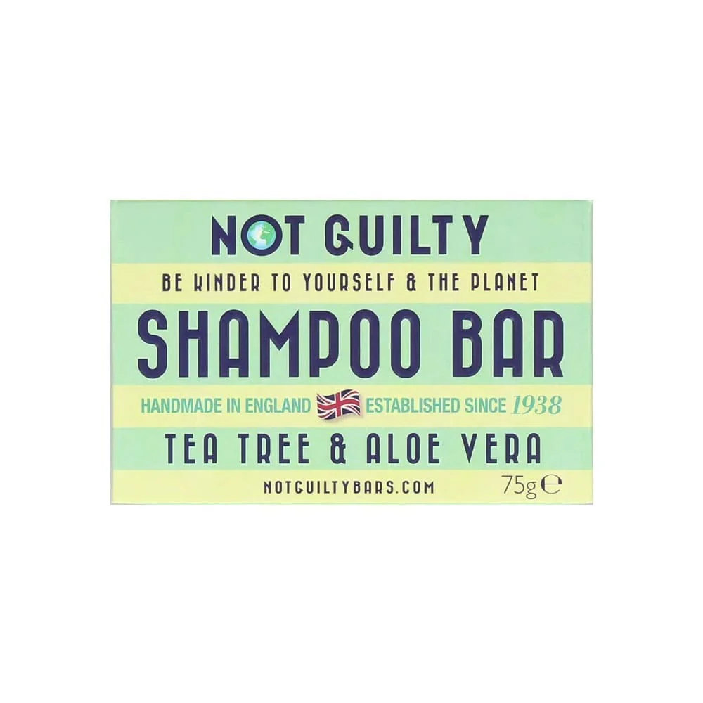 Not Guilty Shampoo Bar Tea Tree & Aloe Vera 75g 1 Not Guilty Shampoo Bar Tea Tree & Aloe Vera 75g
